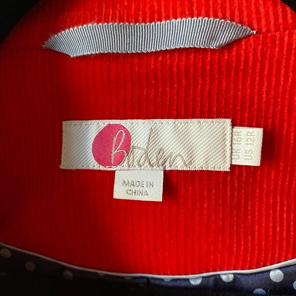 Red Corduroy Sport Coat Womens Boden - Picture 2 of 4